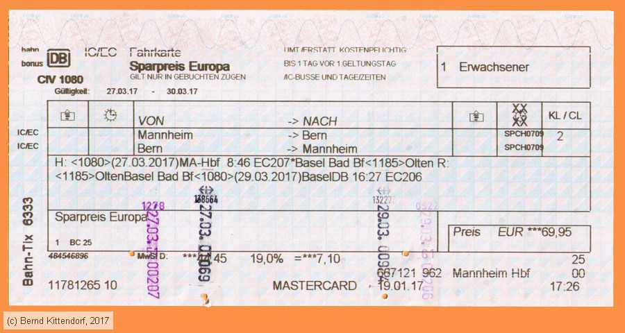 Deutsche Bahn - Fahrkarte Sparpreis Europa
/ Bild: db_fk20170327fk.jpg