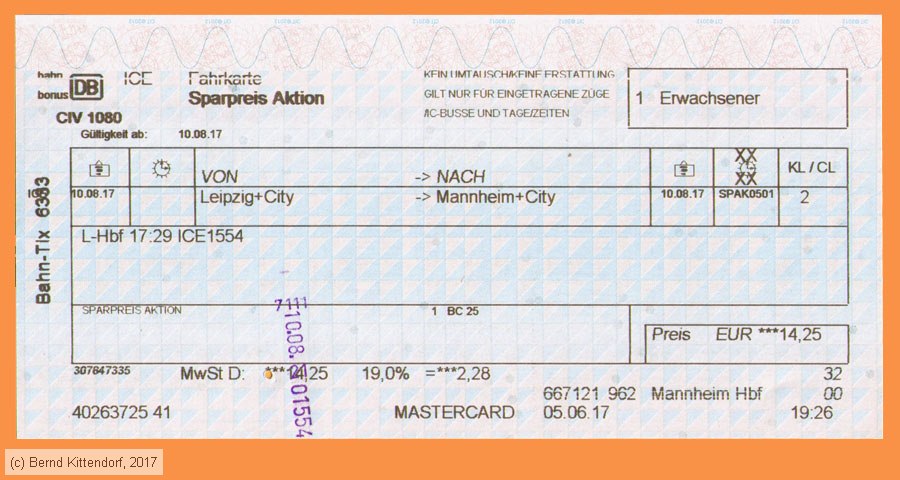 Deutsche Bahn - Fahrkarte Sparpreis Aktion
/ Bild: db_fk20170810fa.jpg