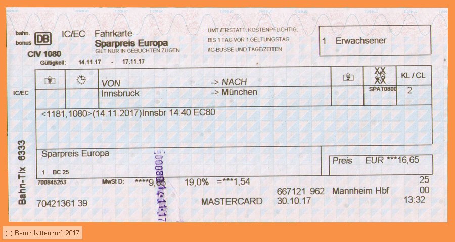 Deutsche Bahn - Fahrkarte Sparpreis Europa
/ Bild: db_fk20171114r1af.jpg