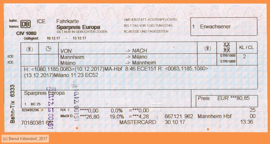 Deutsche Bahn - Fahrkarte Sparpreis Europa
/ Bild: db_fk20171210r1af.jpg