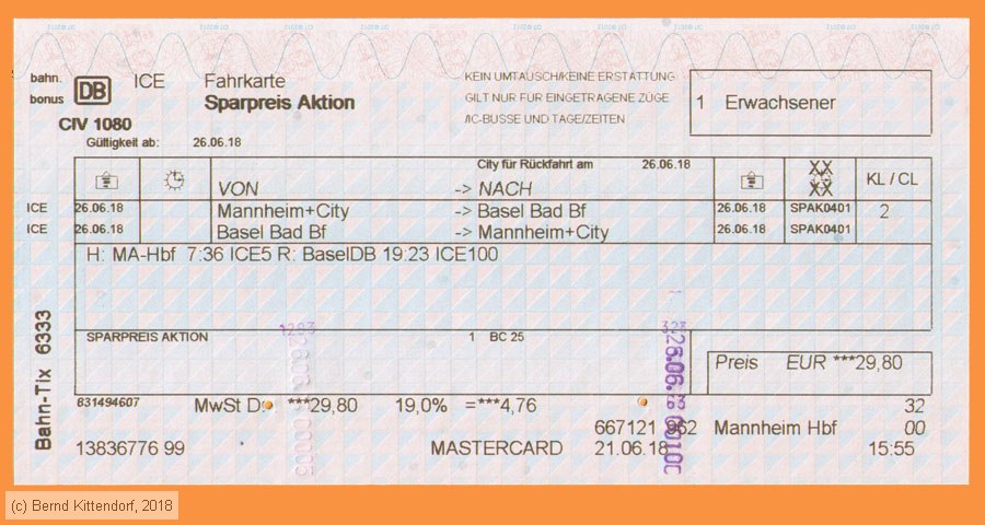 Deutsche Bahn - Fahrkarte Sparpreis Aktion
/ Bild: db_fk20180626r1af.jpg Deutsche Bahn - Fahrkarte Sparpreis Aktion
/ Bild: db_fk20180626r1af.jpg