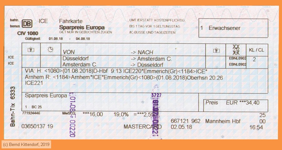 Deutsche Bahn - Fahrkarte Sparpreis Europa
/ Bild: db_fk20180801r1a.jpg