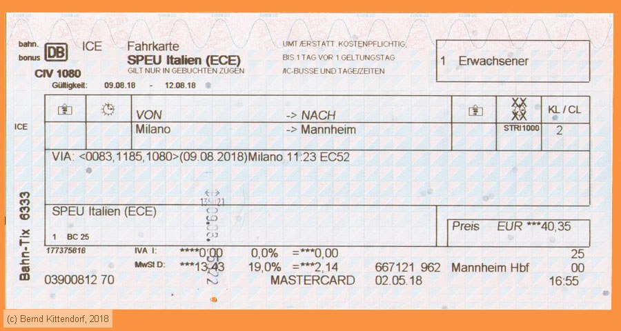 Deutsche Bahn - Fahrkarte SPEU Italien (ECE)
/ Bild: db_fk20180809r1af.jpg
