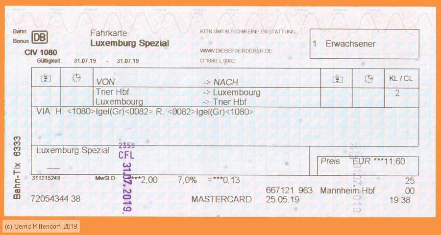 Deutsche Bahn - Fahrkarte Luxemburg Spezial
/ Bild: db_fk20190731af.jpg