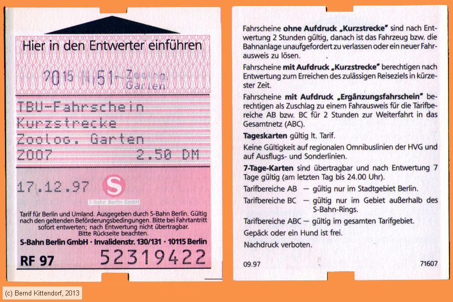 S-Bahn Berlin - Fahrkarte
/ Bild: sbahnberlin_fk19971217ks.jpg