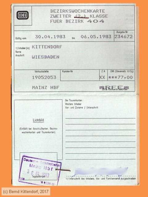 Deutsche Bundesbahn - Fahrkarte
/ Bild: db_fk19830430beziwoka404a.jpg