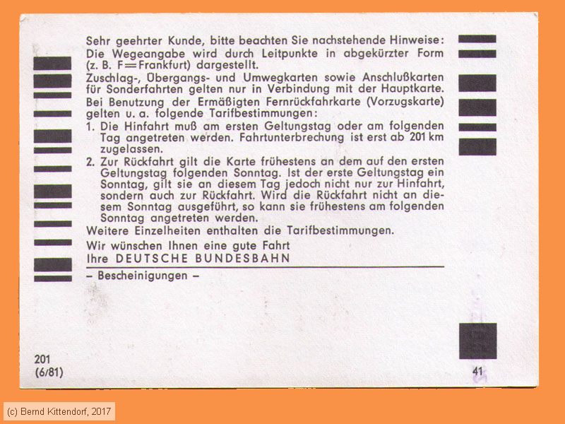 Deutsche Bundesbahn - Fahrkarte
/ Bild: db_fk19820811efks2.jpg