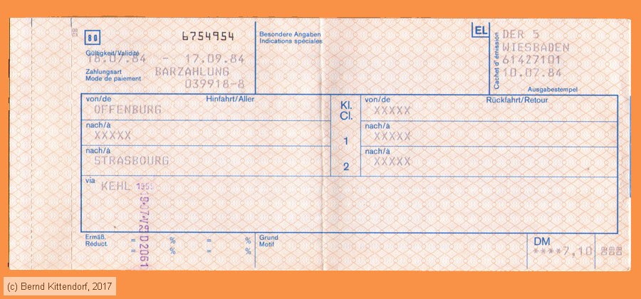 Deutsche Bundesbahn - Fahrkarte
/ Bild: db_fk19840718ders3.jpg