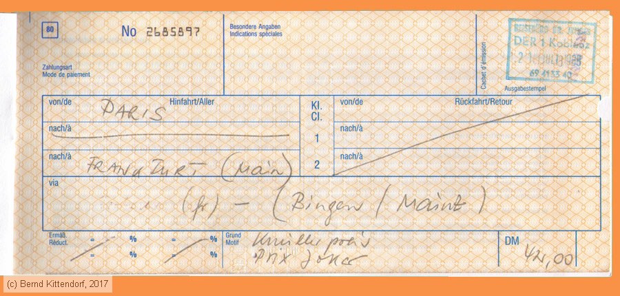 Deutsche Bundesbahn - Fahrkarte
/ Bild: db_fk19880821s3.jpg