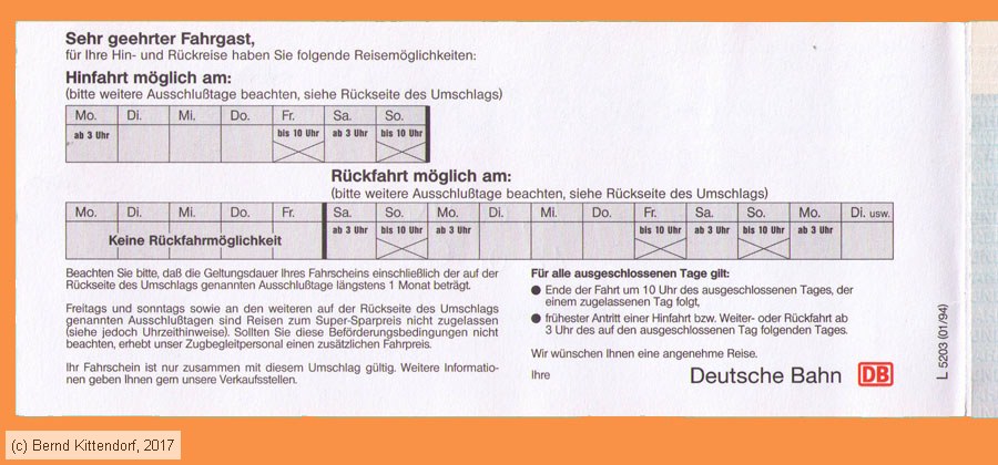 Deutsche Bahn - Fahrkarte
/ Bild: db_fk19940615ssps2.jpg