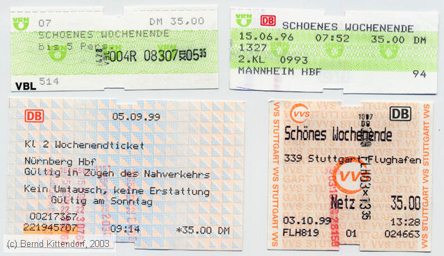 Deutsche Bahn - Fahrkarten - Wochenendticket
/ Bild: db_fk19999895woediverse.jpg