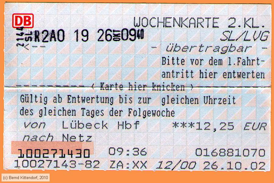 Deutsche Bahn - Wochenkarte
/ Bild: db_fk20021026w.jpg