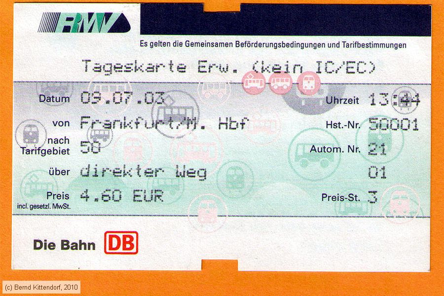 Deutsche Bahn - Tageskarte Frankfurt am Main 
/ Bild: db_fk20030709v.jpg