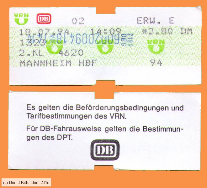 Deutsche Bahn - Fahrkarte
/ Bild: db_fk19940718vrnefk2zo.jpg Deutsche Bahn - Fahrkarte
/ Bild: db_fk19940718vrnefk2zo.jpg