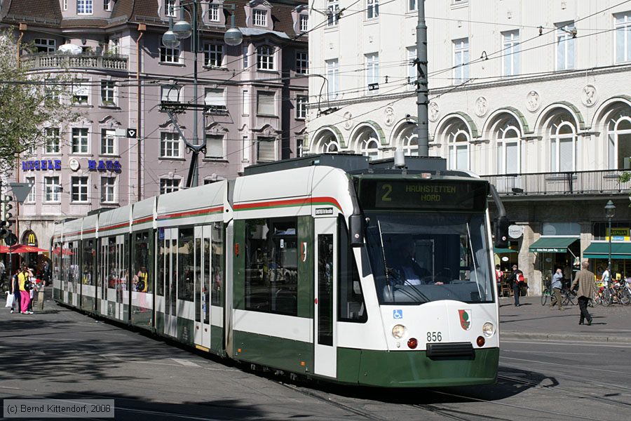 Deutschland Straßenbahn Augsburg Triebwagen 856