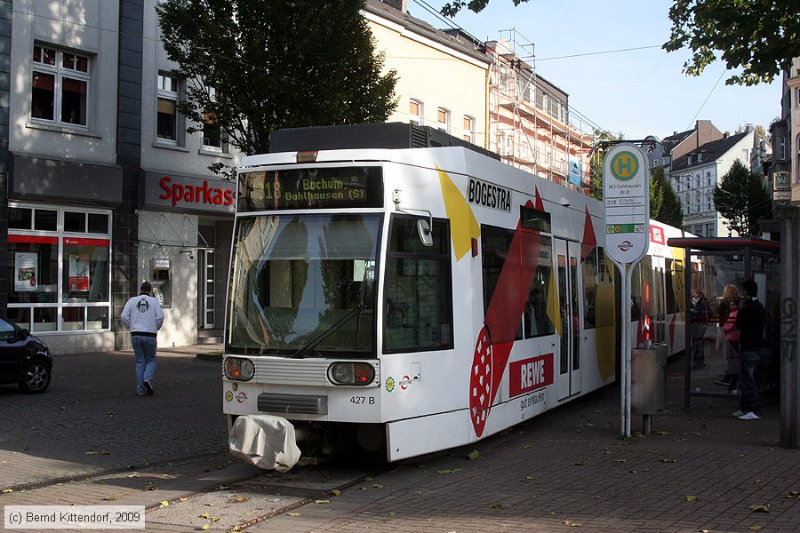 Straßenbahn Bochum-Gelsenkirchen - 427
/ Bild: bogestra427_bk0910210172.jpg