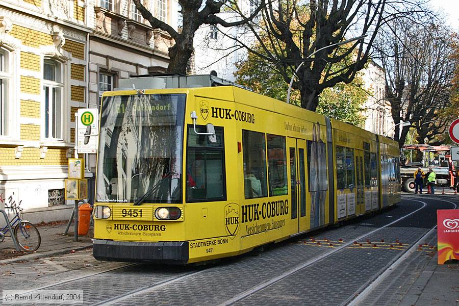 Straßenbahn Bonn - 9451
/ Bild: bonn9451_e0010960.jpg