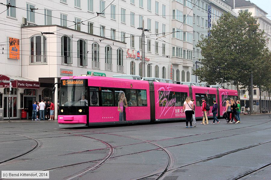 Bremen - Straßenbahn - 3003
/ Bild: bremen3003_bk1409060001.jpg