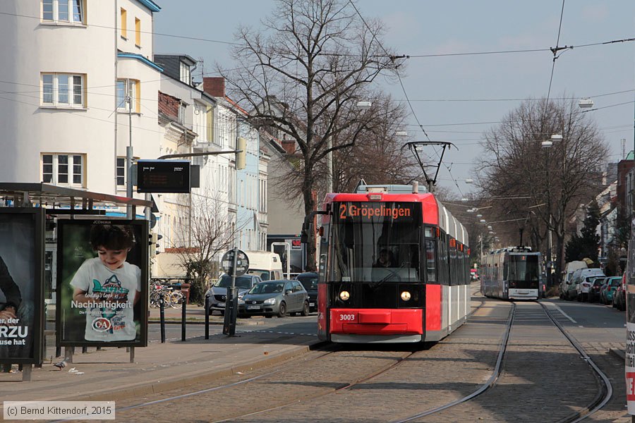 Bremen - Straßenbahn - 3003
/ Bild: bremen3003_bk1503280101.jpg