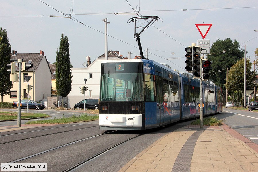 Bremen - Straßenbahn - 3007
/ Bild: bremen3007_bk1409050025.jpg