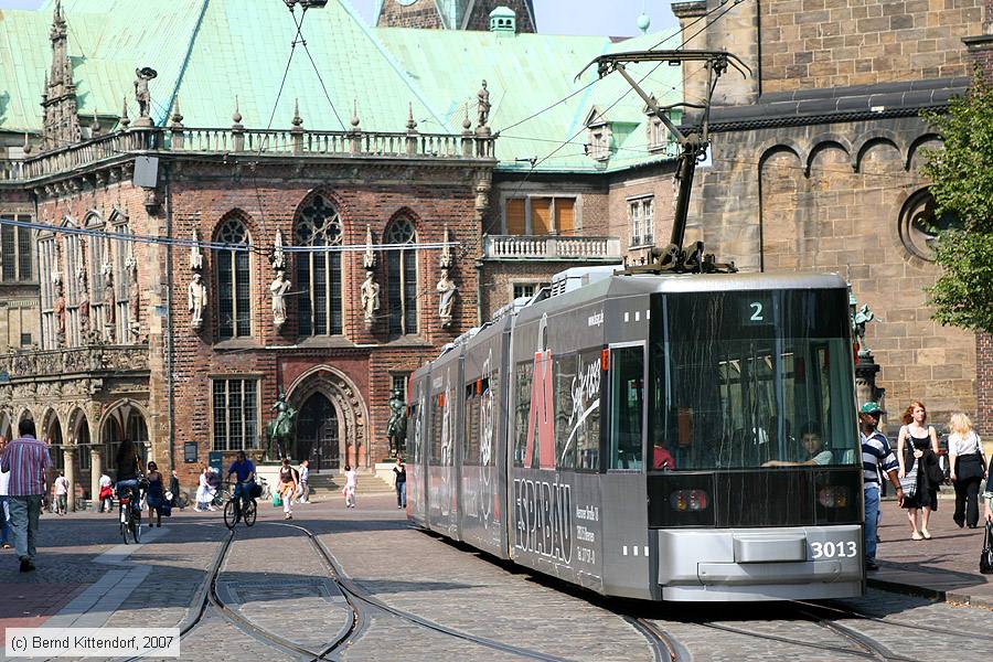 Bremen - Straßenbahn - 3013
/ Bild: bremen3013_bk0708250108.jpg Bremen - Straßenbahn - 3013
/ Bild: bremen3013_bk0708250108.jpg