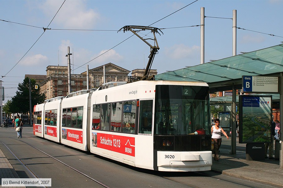 Bremen - Stra&szlig;enbahn - 3020
/ Bild: bremen3020_bk0708250097.jpg