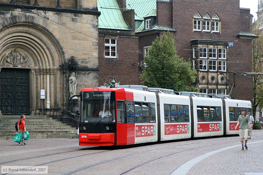 Bremen - Straßenbahn - 3030
/ Bild: bremen3030_bk0708250127.jpg
