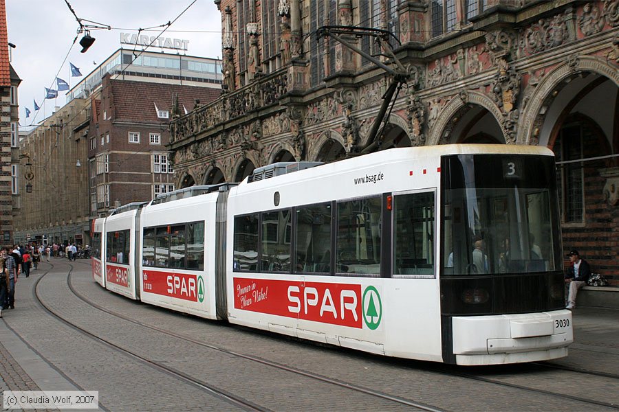 Bremen - Straßenbahn - 3030
/ Bild: bremen3030_cw0708250158.jpg