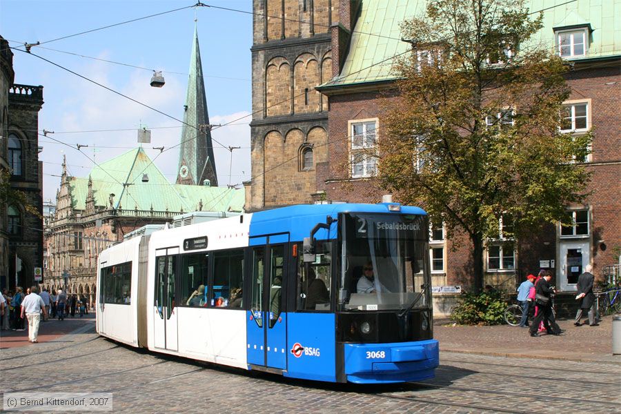 Bremen - Straßenbahn - 3068
/ Bild: bremen3068_bk0708250115.jpg Bremen - Straßenbahn - 3068
/ Bild: bremen3068_bk0708250115.jpg
