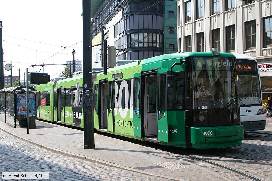 Bremen - Straßenbahn - 3070
/ Bild: bremen3070_bk0708250118.jpg Bremen - Straßenbahn - 3070
/ Bild: bremen3070_bk0708250118.jpg