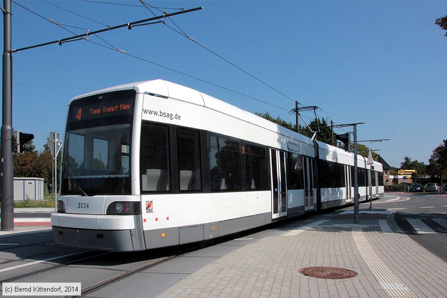 Bremen - Straßenbahn - 3114
/ Bild: bremen3114_bk1409040008.jpg