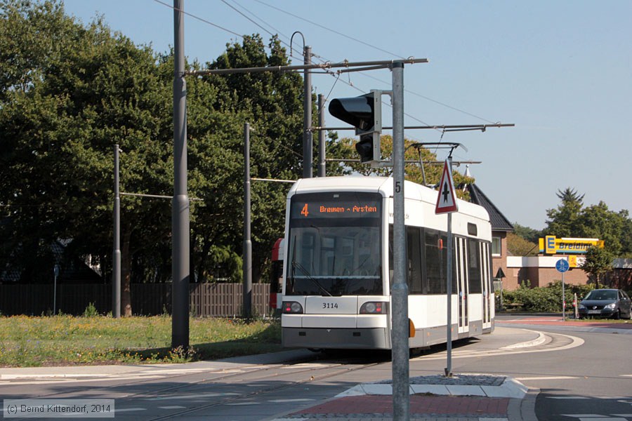 Bremen - Straßenbahn - 3114
/ Bild: bremen3114_bk1409040009.jpg