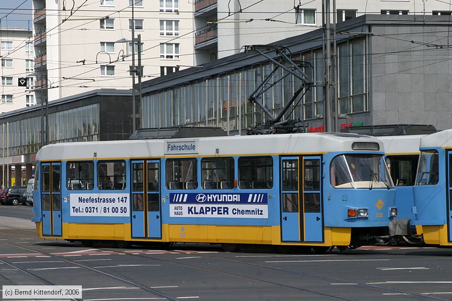 Straßenbahn Chemnitz - 532
/ Bild: chemnitz532_bk0605110188.jpg Straßenbahn Chemnitz - 532
/ Bild: chemnitz532_bk0605110188.jpg
