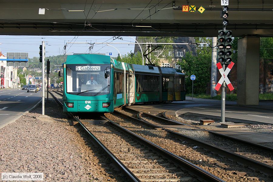 Stra&szlig;enbahn Chemnitz - 614
/ Bild: chemnitz614_cw0605110176.jpg