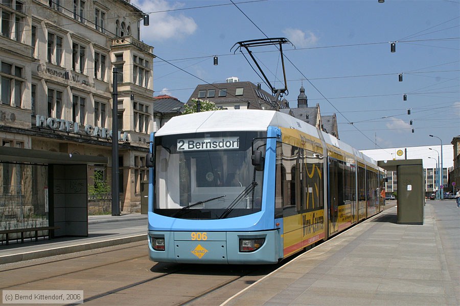 Stra&szlig;enbahn Chemnitz - 906
/ Bild: chemnitz906_bk0605110061.jpg