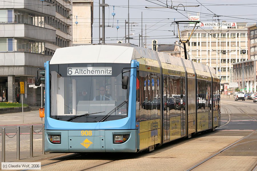 Stra&szlig;enbahn Chemnitz - 908
/ Bild: chemnitz908_cw0605110083.jpg