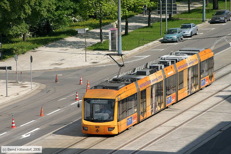 Stra&szlig;enbahn Chemnitz - 909
/ Bild: chemnitz909_bk0605120046.jpg
