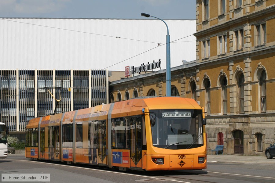 Stra&szlig;enbahn Chemnitz - 909
/ Bild: chemnitz909_bk0605120141.jpg
