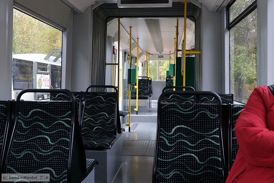 Straßenbahn Dessau - 305 - Innenansicht
/ Bild: dessau305_bk1810250031.jpg