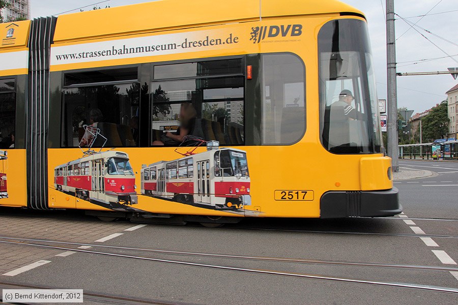Straßenbahn Dresden - 2517
/ Bild: dresden2517_bk1208160032.jpg Straßenbahn Dresden - 2517
/ Bild: dresden2517_bk1208160032.jpg