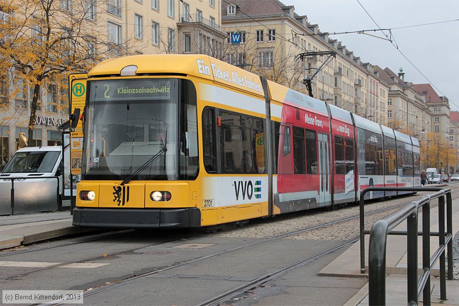 Straßenbahn Dresden - 2701
/ Bild: dresden2701_bk1310180052.jpg