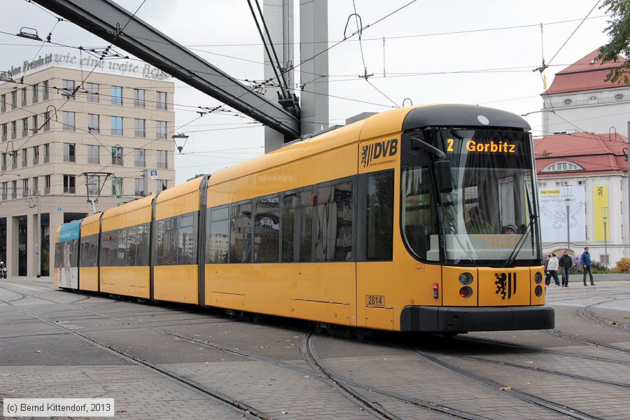 Stra&szlig;enbahn Dresden - 2814
/ Bild: dresden2814_bk1310180056.jpg