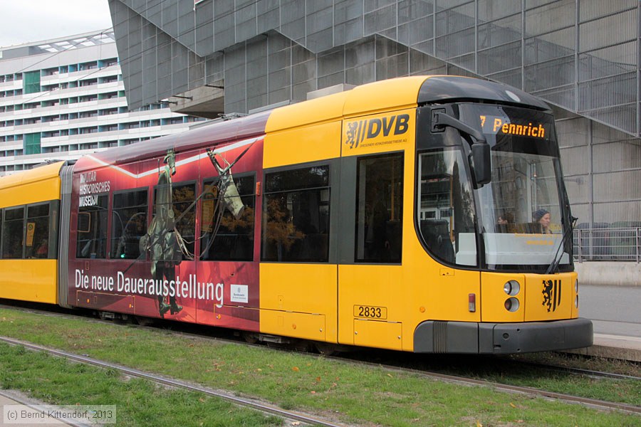 Stra&szlig;enbahn Dresden - 2833
/ Bild: dresden2833_bk1310140009.jpg