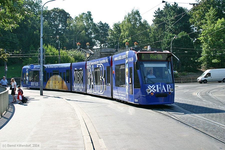 Straßenbahn Erfurt - 624
/ Bild: erfurt624_e0005954.jpg