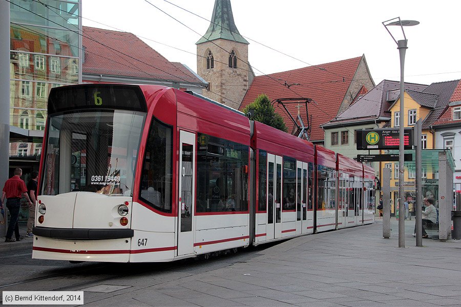 Straßenbahn Erfurt - 647
/ Bild: erfurt647_bk1408030324.jpg