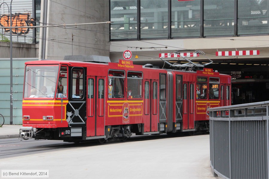Stra&szlig;enbahn Erfurt - 512
/ Bild: erfurt512_bk1408050105.jpg