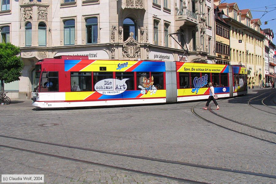 Straßenbahn Erfurt - 611
/ Bild: erfurt611_cw001276.jpg
