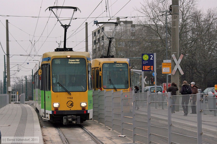 Deutschland – Straßenbahn Essen - Triebwagen 1102