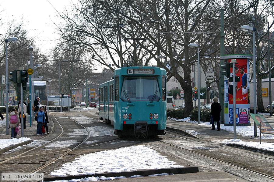 Straßenbahn Frankfurt (Main) - 671
/ Bild: frankfurtmain671_cw0603060024.jpg