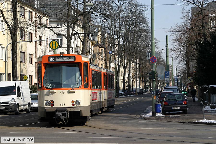 Straßenbahn Frankfurt (Main) - 653
/ Bild: frankfurtmain653_cw0603060051.jpg